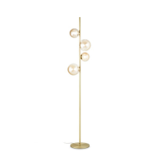 IDEAL LUX Perlage sárgaréz-átlátszó állólámpa (IDE-317816) G9 4 izzós IP20 világítás
