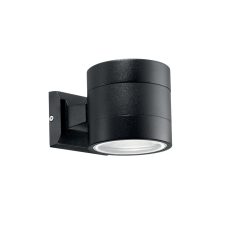 IDEAL LUX SNIF AP1 ROUND NERO fekete kültéri fali lámpa (IDE-061450) G9 1 izzós IP54 kültéri világítás