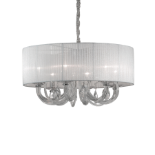 IDEAL LUX SWAN SP6 átlátszó csillár (IDE-035826) E14 6 izzós IP20 világítás
