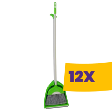 Ideal Műanyag partvis hosszúnyelű szemeteslapáttal 110cm Zöld (Karton - 12 db) takarító és háztartási eszköz