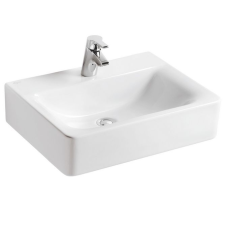 Ideal Standard CONNECT CUBE mosdó 60x46 cm 1 csaplyukkal túlfolyó nélkül fehér E810301 Ideal Standard fürdőkellék