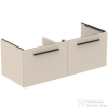 Ideal Standard I.Life B 120x50,5 cm-es 2 fiókos fali szekrény mosdó és foganytú nélkül,Sand beige matt T5277NF
