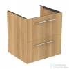 Ideal Standard I.Life B 60x50,5 cm-es 2 fiókos fali szekrény mosdó és foganytú nélkül,Natural oak T5270NX