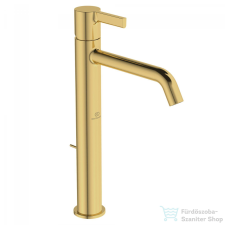 Ideal Standard JOY magasított mosdó csaptelep automata leeresztővel,Brushed gold BC781A2 csaptelep