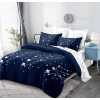 idealisotthon Csillaghullás 3 részes kétoldalas ágyneműhuzat - éjkék