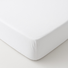 idealisotthon Pamut jersey gumis lepedő, fehér, 200x200 cm lakástextília