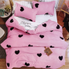 idealisotthon Szívecskés 6 részes ágynemű - rózsaszín