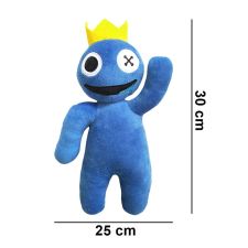 IdeallStore ® Rainbow Friends Roblox plüss játék, Blue King, 30 cm, kék plüssfigura