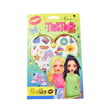 Ideiglenes tetoválás készlet, Besties, zöld, +7 év csillámtetoválás