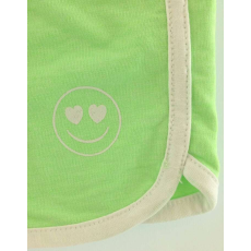 Idexe kislány smiley mintás zöld rövidnadrág - 104