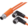 ifm Electronic EVT337 Összekötő vezeték Dugó, egyenes, Alj, hajlított 5 m Pólusszám: 4, 5 1 db (EVT337)