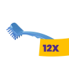 IGEAX élelmiszeripari mosogató kefe Kék (Karton - 12 db)