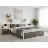  IKAROS ágy 180 x 200 cm, fehér/trüffel tölgy Ágyrács: Ágyrács nélkül, Matrac: Deluxe 10 cm matrac