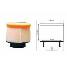  IKER AIR légszűrő hengeres Ø63mm - 158722 egyéb motorkerékpár alkatrész