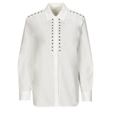 Ikks Ingek / Blúzok CHEMISE ML STRAIGHT COTTON Fehér DE 36 blúz