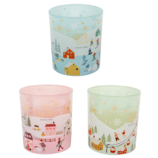  Illatgyertya üveg tégelyben D8,8cm M10cm dekorációs kellék