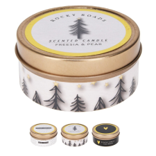  Illatosított gyertya fém tégelyben 6x3cm dekorációs kellék