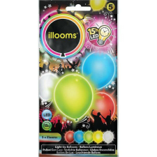 Illooms LED lufi - Vegyes színekben 5 db-os party kellék