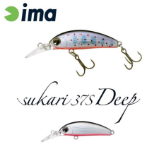  Ima Sukari 37S Deep 37mm 3g 006 Silver Black wobbler csali