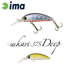  Ima Sukari 37S Deep 37mm 3g 015 Pearl Ayu wobbler csali