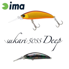  Ima Sukari 50SS Deep 50mm 5g 114 Titanium Black wobbler csali