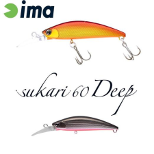  Ima Sukari 60 Deep 60mm 8g 006 Silver Back wobbler csali