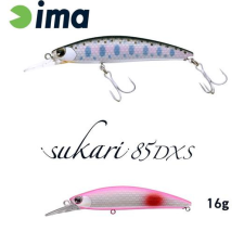  Ima Sukari 85DXS 83mm 16g 013 Red Spot Pink wobbler csali