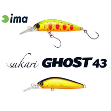  Ima Sukari Ghost 43SU 43mm 2,4g 002 Gold Black wobbler csali