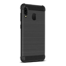IMAK Samsung Galaxy A30, A20, M10s, Imak Vega Carbon szilikon mobiltok, Erősített, Fekete tok és táska