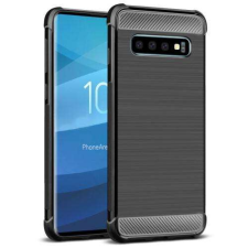 IMAK SAMSUNG Galaxy S10, IMAK VEGA CARBON szilikon mobiltok, FEKETE tok és táska