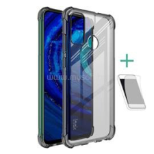 IMAK szilikon telefonvédő (ütésállóság, légpárnás sarok + képernyővédő fólia) FÜSTSZÍNŰ (GP-99031) tok és táska