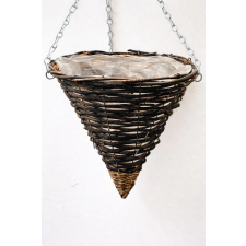 Impex Függő kaspó kúp alakú 25x27 cm kerti dekoráció