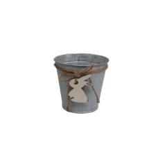 Impex KASPÓ BÁDOG LOGÓVAL 140-B-416/S D13X12HXD9CM 1DB kerti dekoráció