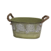 Impex KASPÓ BÁDOG OVÁLIS KÖTÉLFÜLÜ 140-B-344 (20X12)X10,5HX(17X9)CM 1DB