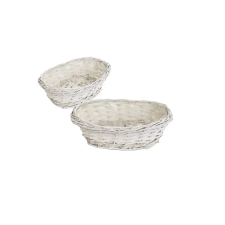 Impex KASPÓ VESSZŐ OVÁL FEHÉR 90-22-23/FEHÉR 25X15XH8cm 1DB kerti dekoráció