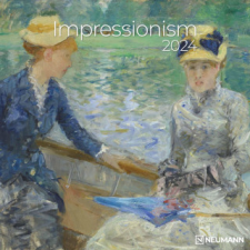 Impressionism 2024 - Wand-Kalender - Borschüren-Kalender - 30x30 - 30x60 geöffnet - Kunst-Kalender naptár, kalendárium
