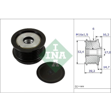INA Generátor szabadonfutó INA 535 0236 10 autó izzó, izzókészlet
