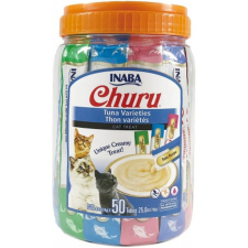 Inaba CAT CHURU PÜRÉ TONHAL MIX 50X14G jutalomfalat macskáknak