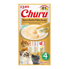  Inaba Cat Ciao Churu Krémes Macskaeledel - Tonhal és Bonitópehely 4x14g macskaeledel