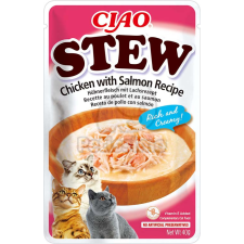 Inaba Cat Ciao Stew krémes ragu macskaeledel - csirke, lazac & fésűkagyló 40 g jutalomfalat macskáknak