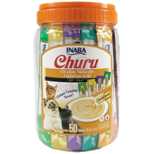  INABA Churu Püré - csirke mix 50 db 50 x 14 g jutalomfalat macskáknak