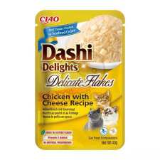 Inaba Dashi Delights Delicate Flakes nedves macskaeledel - csirke sajttal 40 g macskaeledel