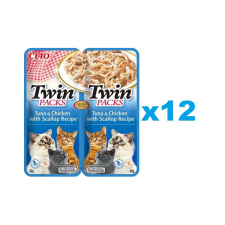 Inaba Twin tonhal csirkével és fésűkagylóval húslevesben macskáknak 24x40g macskaeledel