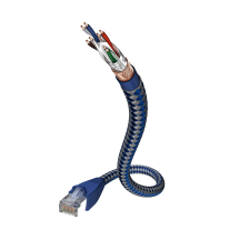 Inakustik Premium SF/UTP CAT6 Patch kábel 1m - Kék (00480301) kábel és adapter