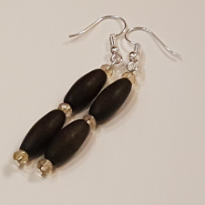  Indián stílusú bambusz és kristály fülbevaló fülbevaló