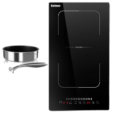  Indukciós főzőlap, 4 főzőzóna, csúszkavezérlés, 2 zóna serpenyővel főzőlap