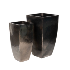  Indy Vase kerámia váza szett bronz 35x35x62-42x42x78cm S2 dekoráció
