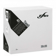 Infibra Szalvéta 38x38cm Fehér 2 réteg 40 lap/csomag asztalterítő és szalvéta