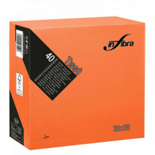 Infibra Szalvéta 38x38cm Narancs 2 réteg 40 lap/csomag asztalterítő és szalvéta