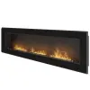 Infire InFire Frame 1800 Kandalló, Bioetanol, 180x18x50 cm, központi, Védőüveg, Acél, Fekete